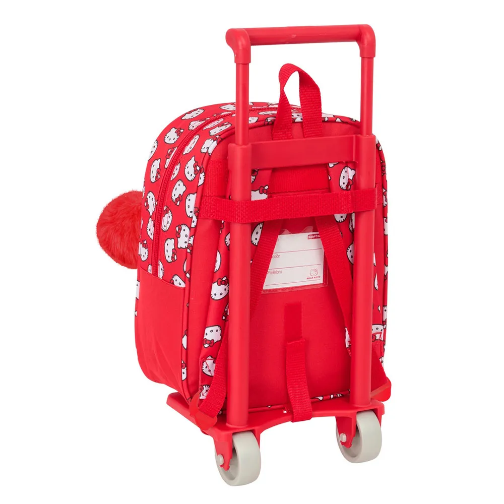 Safta Mini With Wheels Hello Kitty Iconic Ryggsäck Med Hjul, Multicolor