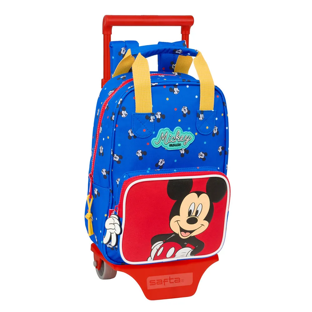 Safta Mini With Wheels Mickey Mouse Good Day Ryggsäck Med Hjul, Multicolor