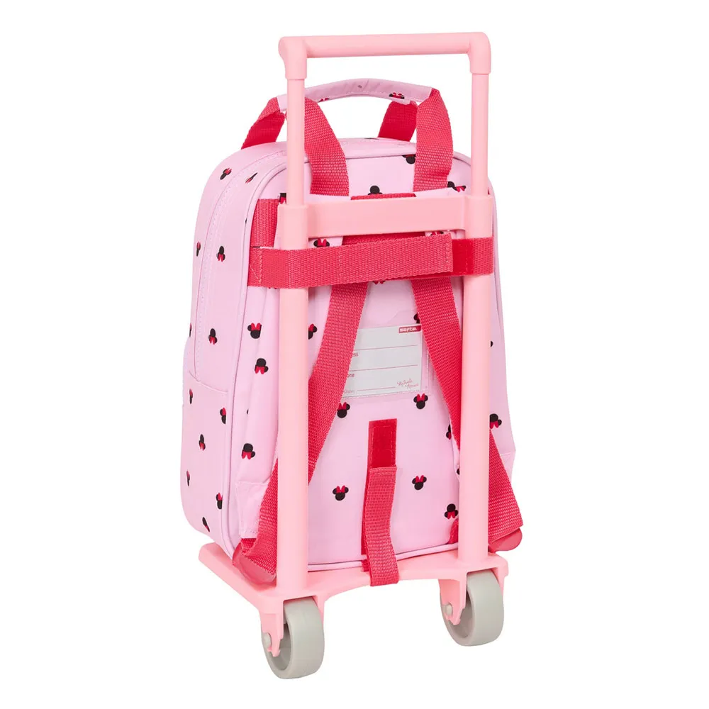 Safta Mini With Wheels Minnie Mouse Naive Ryggsäck Med Hjul, Multicolor