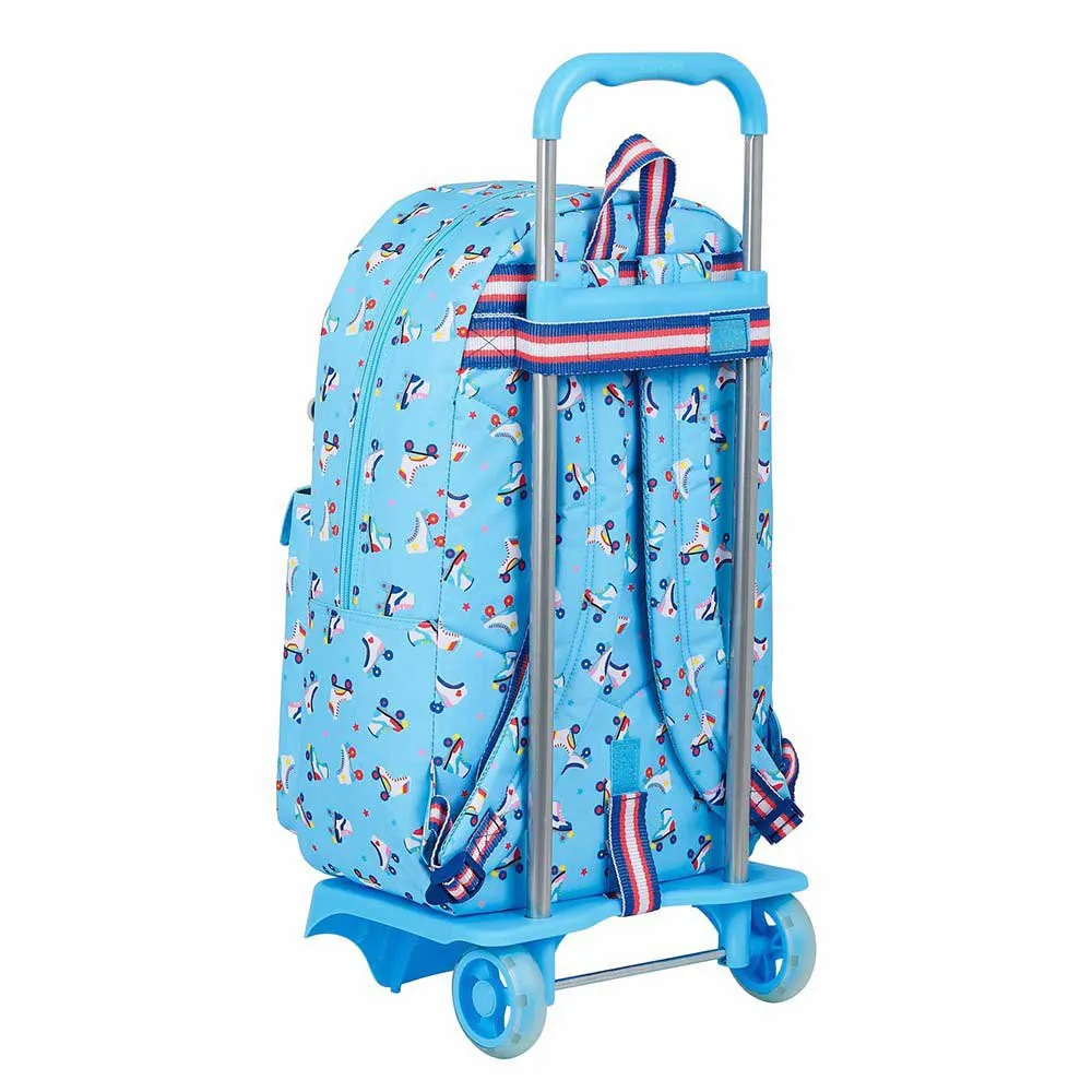 Safta Moos Flores Recycled Ryggsäck Med Hjul, Multicolor