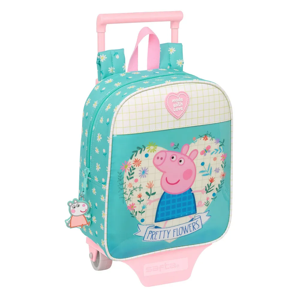 Safta Peppa Pig Pretty Flowers Ryggsäck Med Hjul Safta Peppa Pig Pretty Flowers Ryggsäck Med Hjul