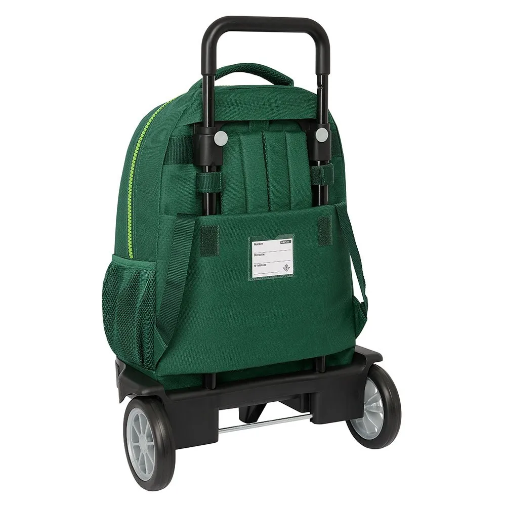 Safta Real Betis Balompie With Removable Evolutive Ryggsäck Med Hjul, Multicolor