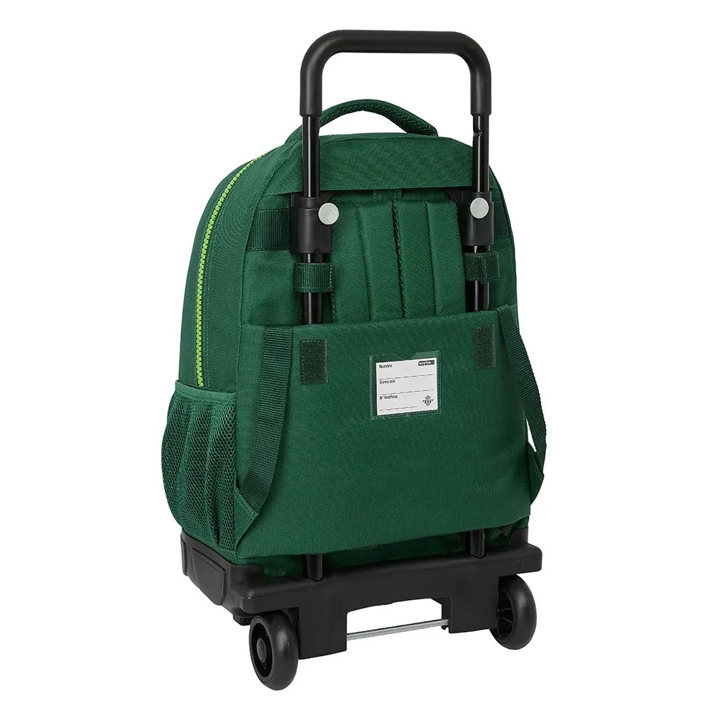 Safta Real Betis Balompie With Removable Ryggsäck Med Hjul, Multicolor