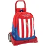 Safta Real Sporting De Gijon Evolution Ryggsäck Med Hjul, Red / white