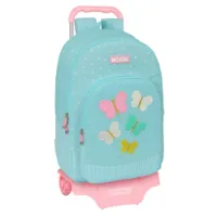 Safta Recycled+moos Butterflies Ryggsäck Med Hjul