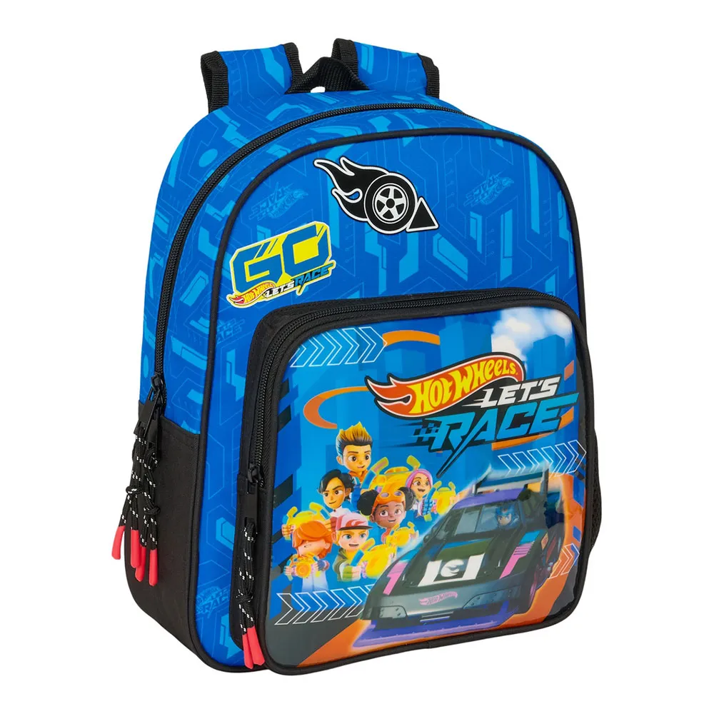Safta Small Hot Wheels Let´s Race 9l 27x10x33 Cm Ryggsäck, Multicolor