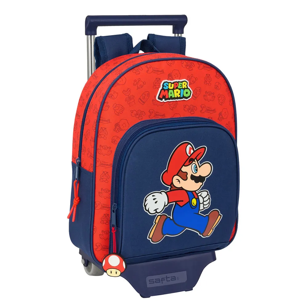 Safta Super Mario Trick Ryggsäck Med Hjul, Multicolor Safta Super Mario Trick Ryggsäck Med Hjul, Multicolor