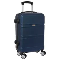 Safta Travel Navy Blue Cabin 20 Twin Wheels Trolleyväska