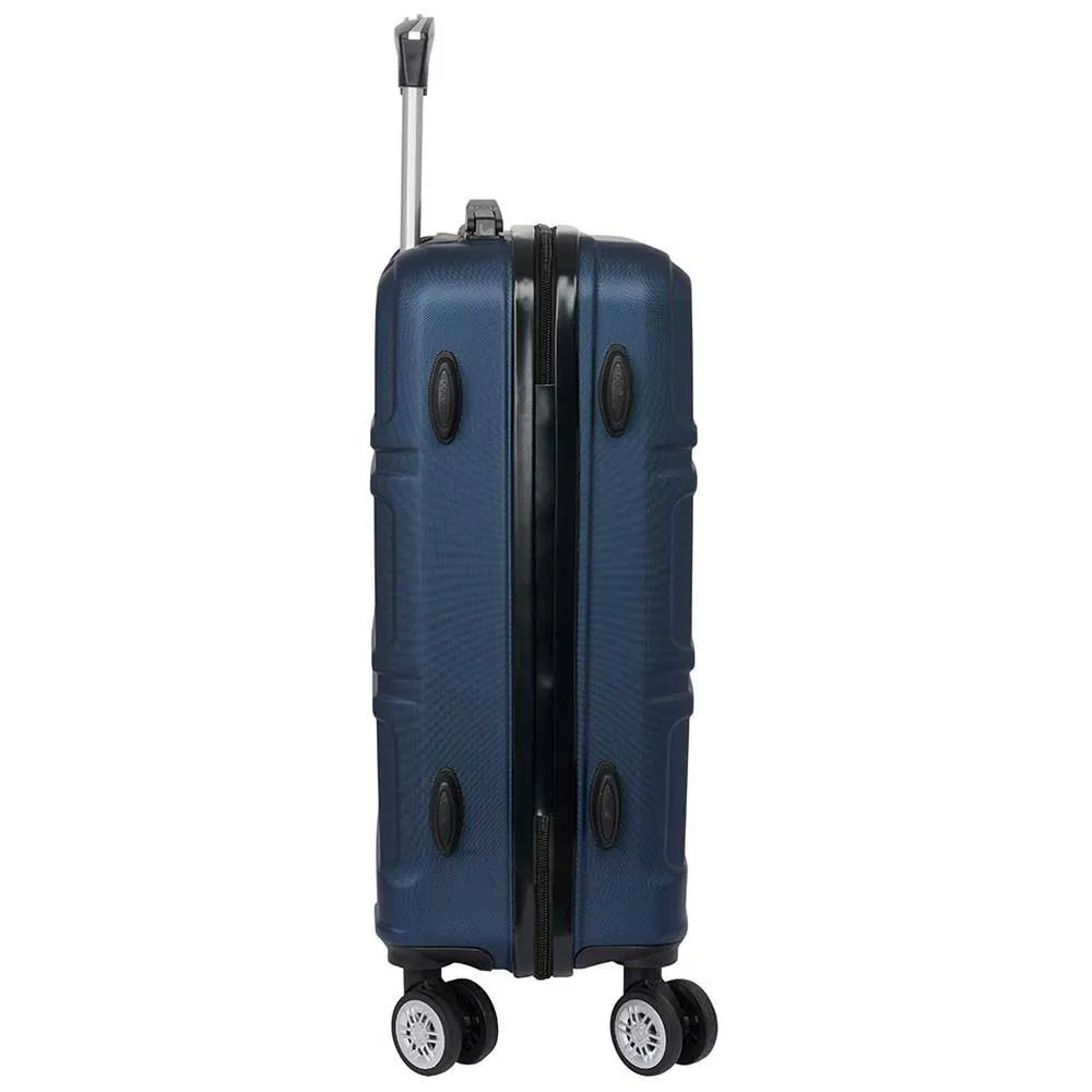 Safta Travel Navy Blue Cabin 20 Twin Wheels Trolleyväska, Multicolor