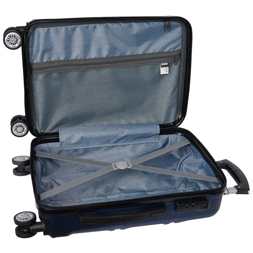 Safta Travel Navy Blue Cabin 20 Twin Wheels Trolleyväska, Multicolor