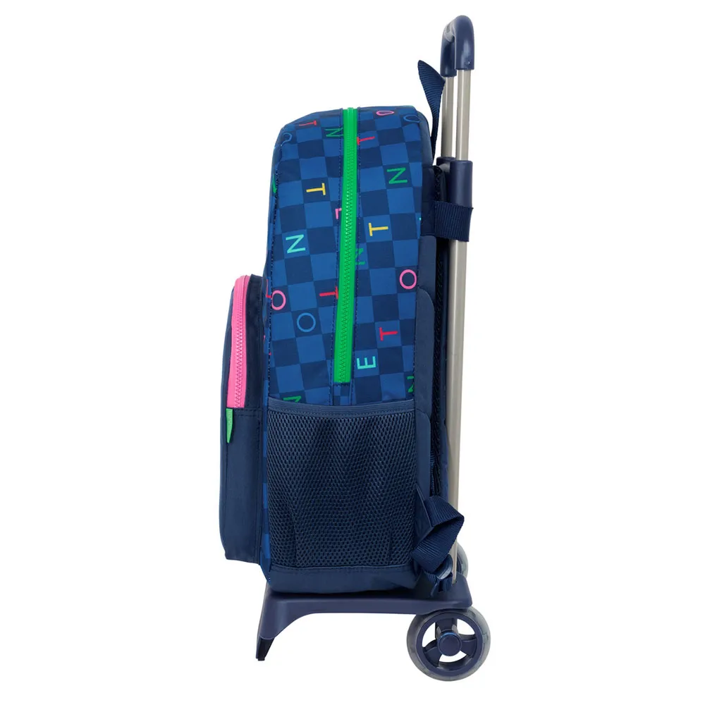 Safta Trolley Benetton Damero Ryggsäck Med Hjul, Multicolor