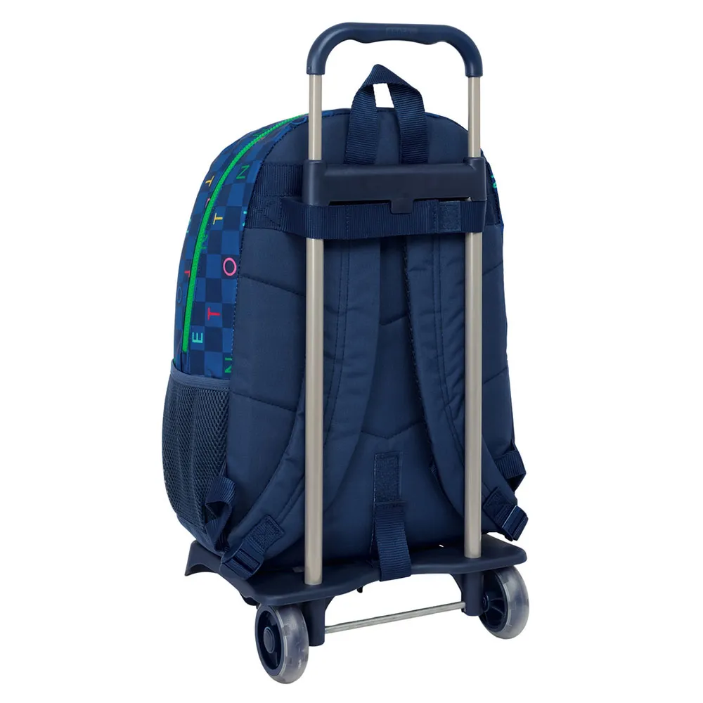 Safta Trolley Benetton Damero Ryggsäck Med Hjul, Multicolor
