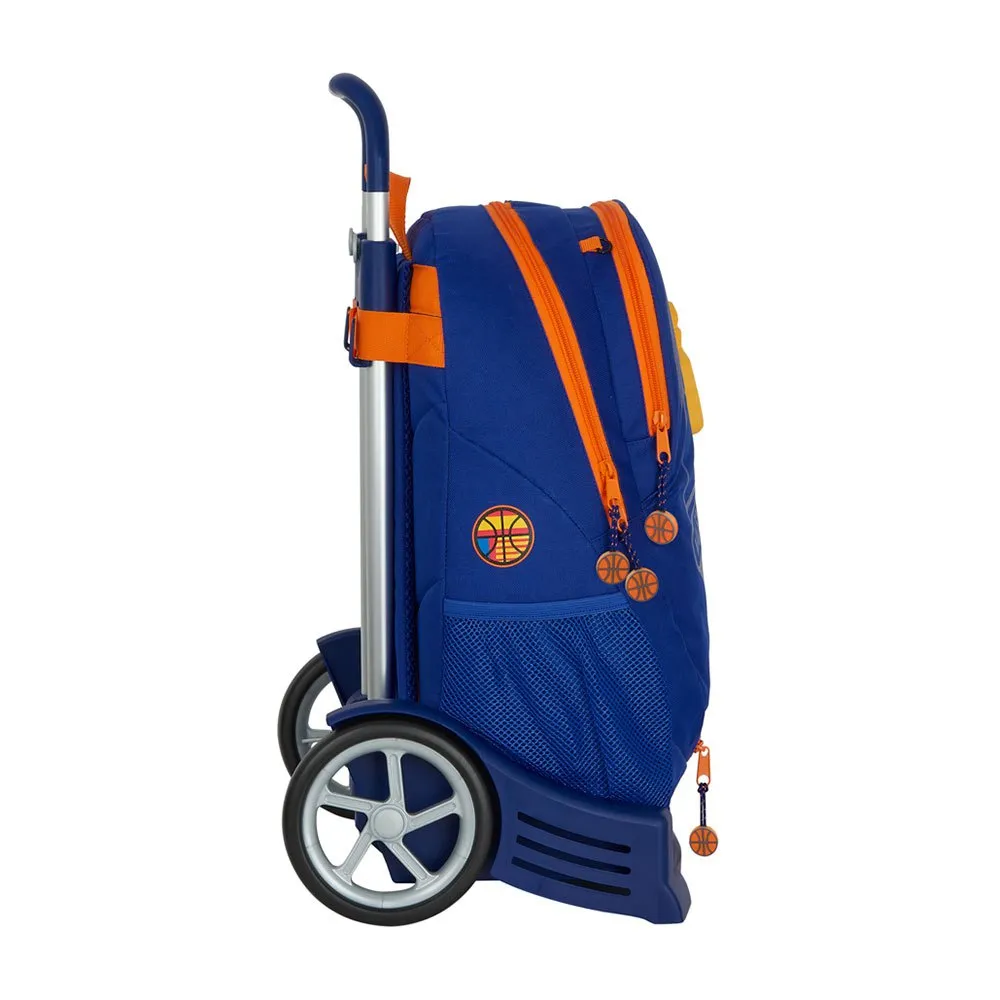 Safta Valencia Basket Evolution Ryggsäck Med Hjul 22.5l, Blue