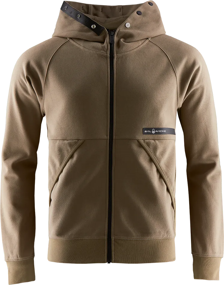 Sail Racing Men's Race Bonded Zip Hood, Slate Beige