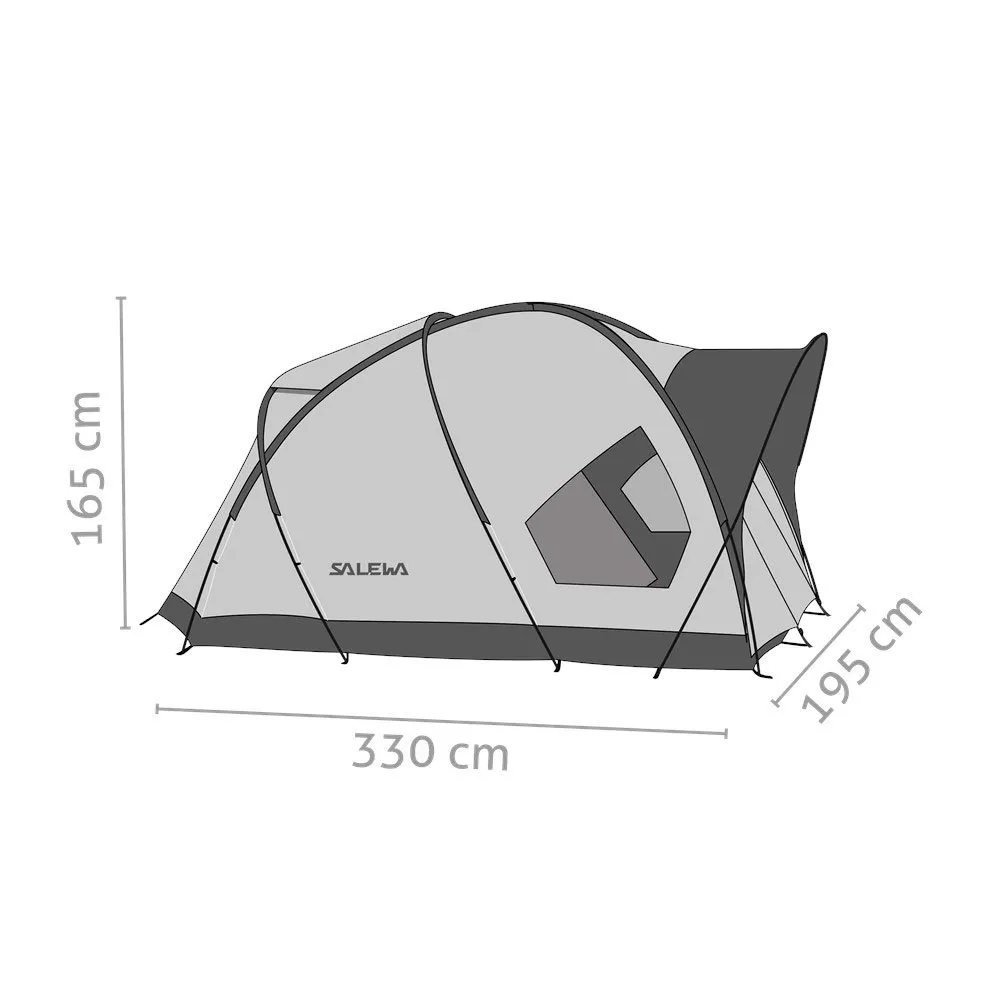 Salewa Alpine Hut Iii Tält, Cactus / grey, 3 Platser