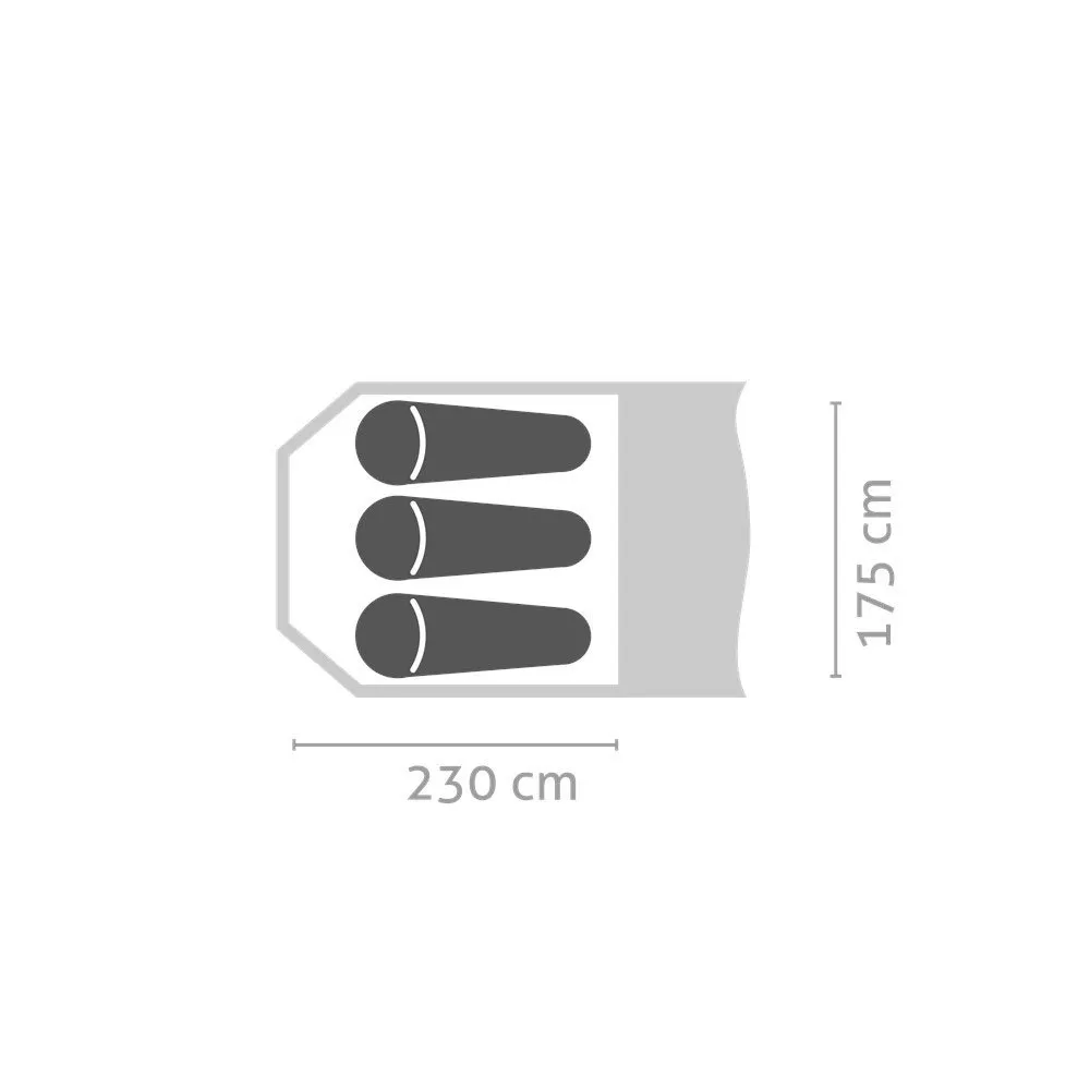 Salewa Alpine Hut Iii Tält, Cactus / grey, 3 Platser