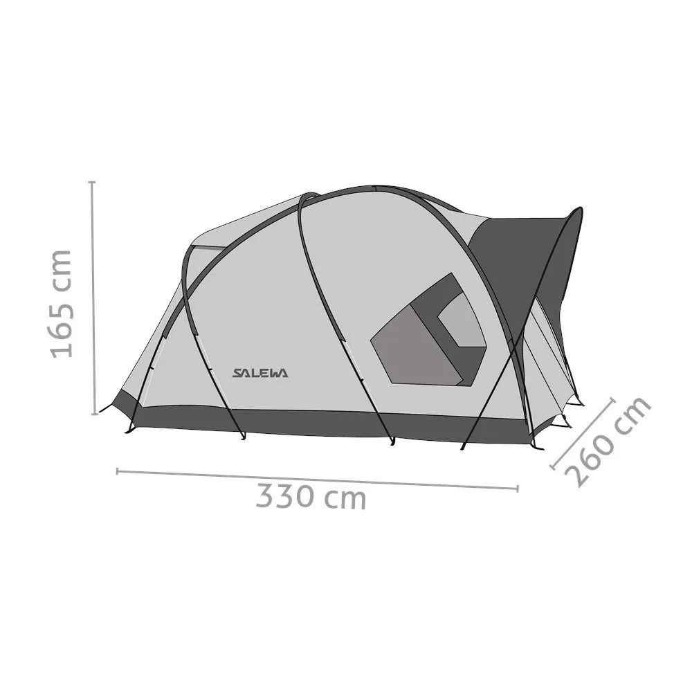 Salewa Alpine Hut Iv Tält, Cactus / grey, 4 Platser