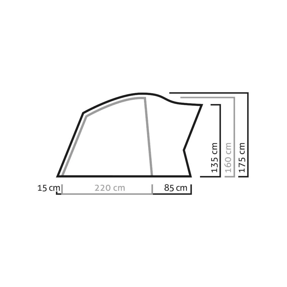 Salewa Alpine Hut Iv Tält, Cactus / grey, 4 Platser