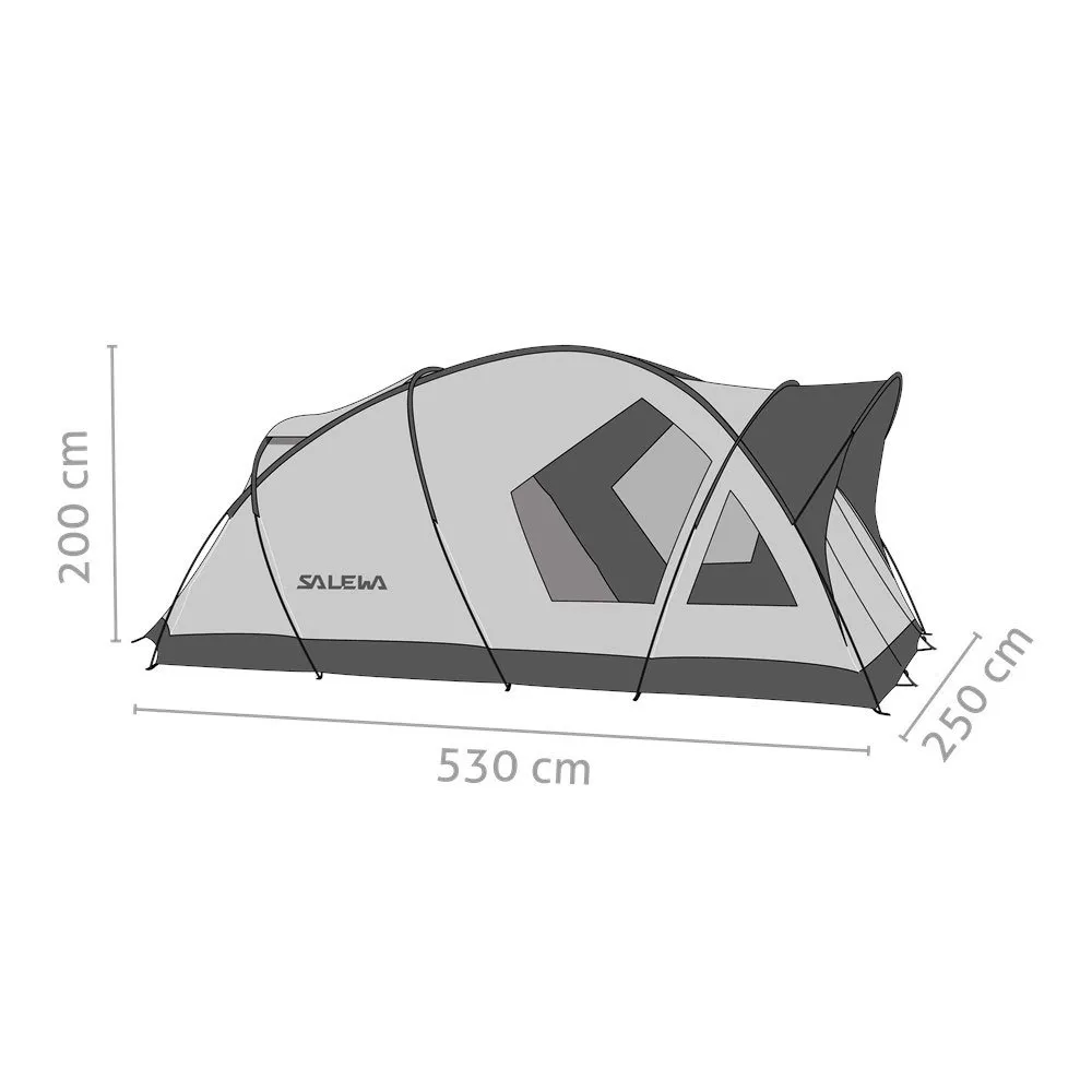 Salewa Alpine Lodge Iv Tält, Cactus / grey, 4 Platser