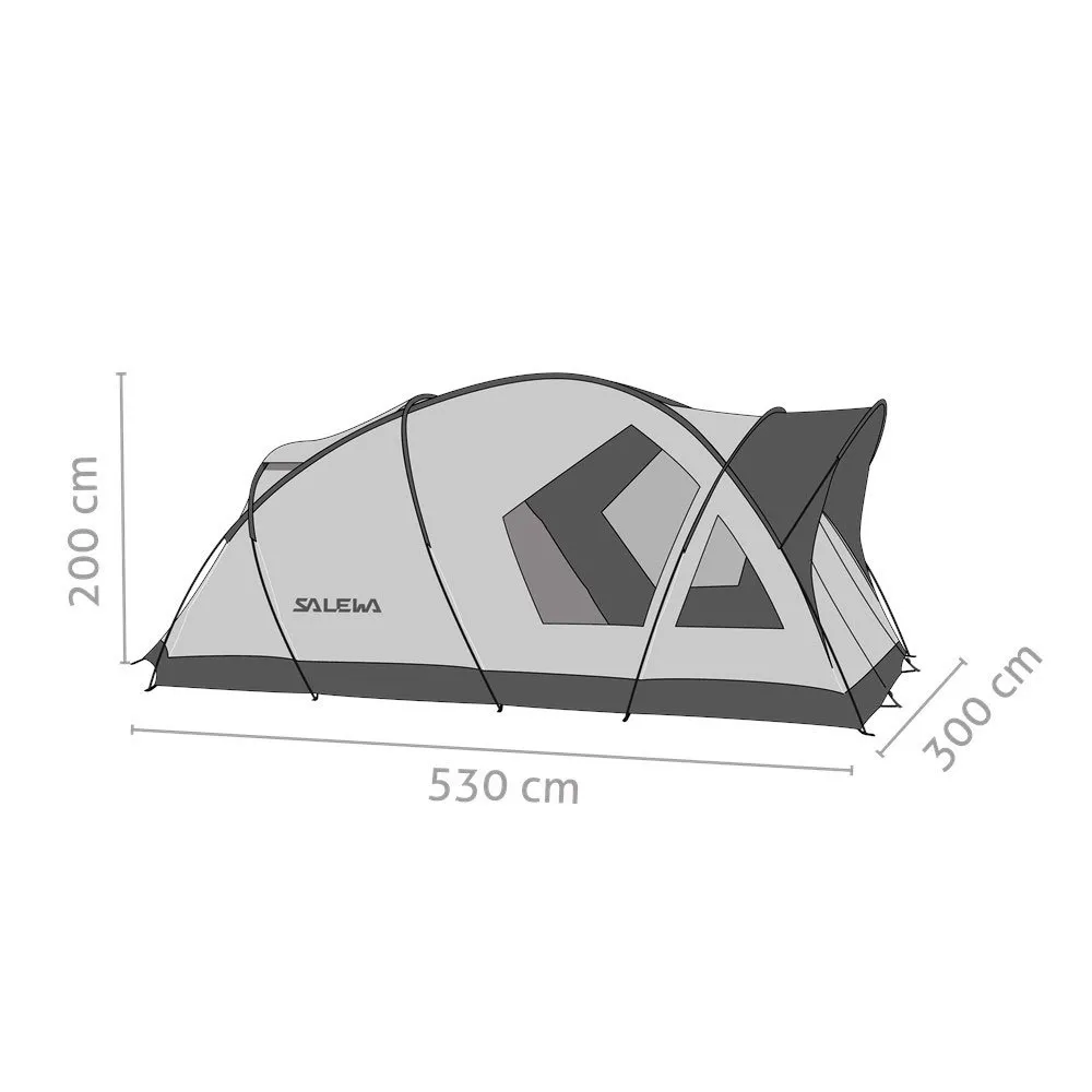 Salewa Alpine Lodge V Tält, Cactus / grey, 5 Platser
