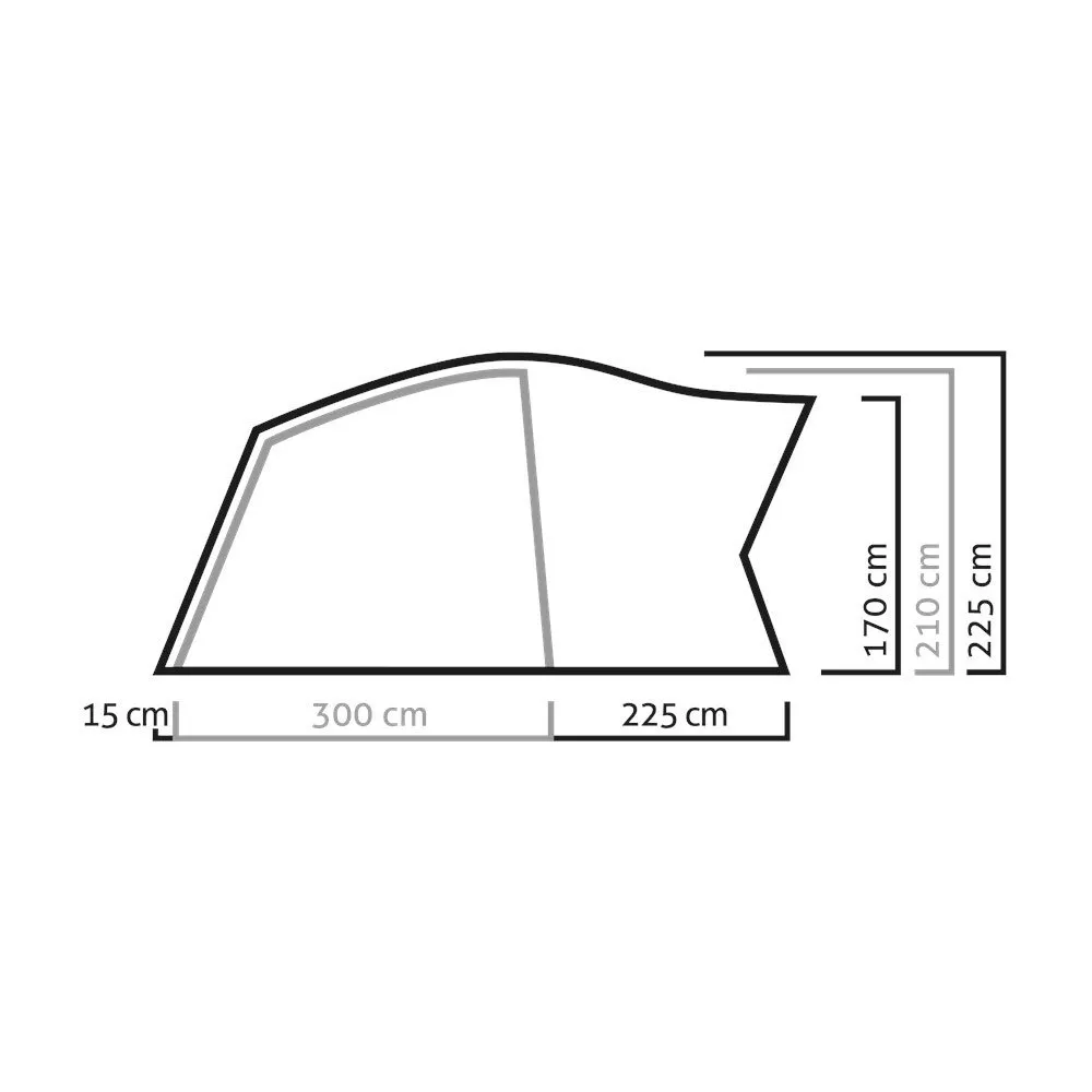 Salewa Alpine Lodge V Tält, Cactus / grey, 5 Platser