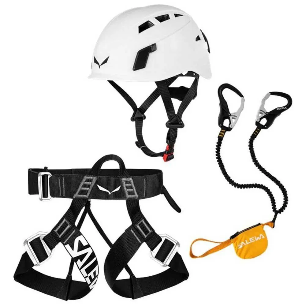 Salewa Core/vf Evo/toxo 3.0 Via Ferrata-set, Black / yellow Salewa Core/vf Evo/toxo 3.0 Via Ferrata-set, Black / yellow