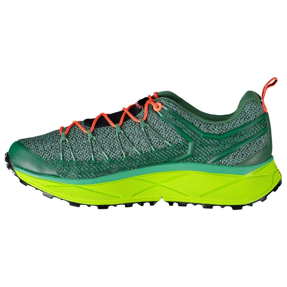 Salewa Dropline Trailskor female, Feld green / fluo coral
