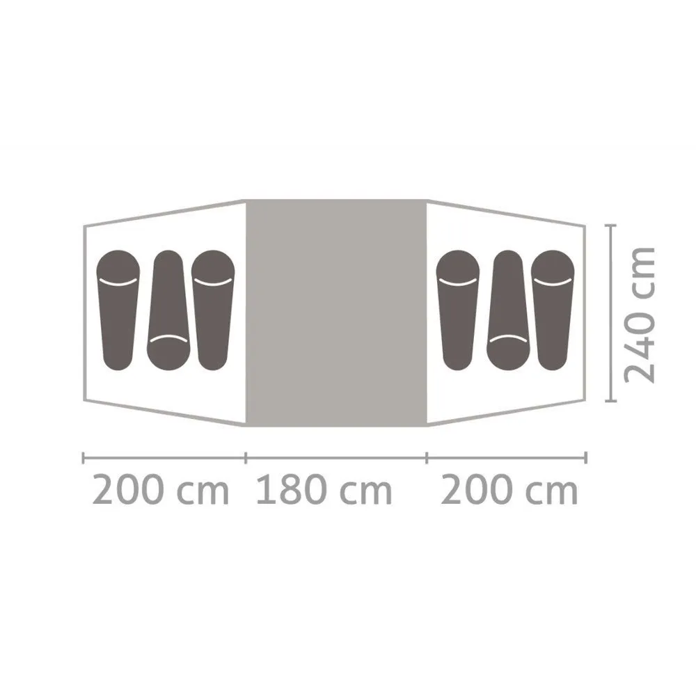Salewa Midway Vi Tält, Cactus / grey, 6 Platser