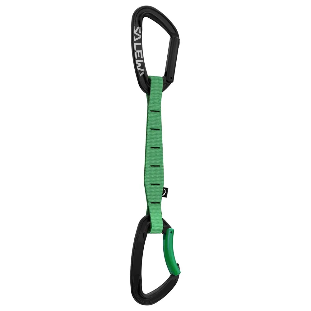 Salewa Ortles Str/bnt 170 Quickdraw, Black / irish green, One Size