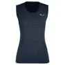 Salewa Pedroc 3 Dryton ärmlös T-shirt, Premium navy melange