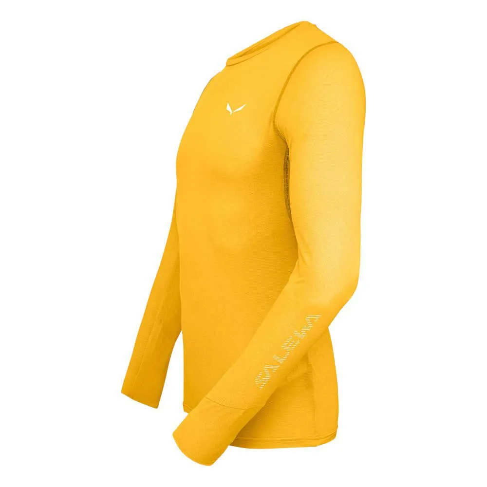 Salewa Pedroc Hybrid 2 Dryton T-shirt Med Lång ärm, Gold melange