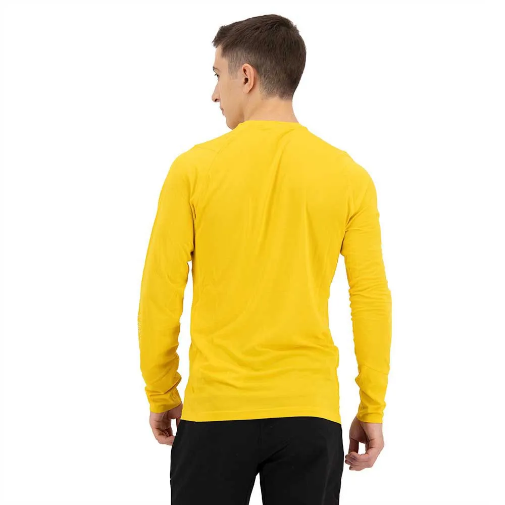 Salewa Pedroc Hybrid 2 Dryton T-shirt Med Lång ärm, Gold melange