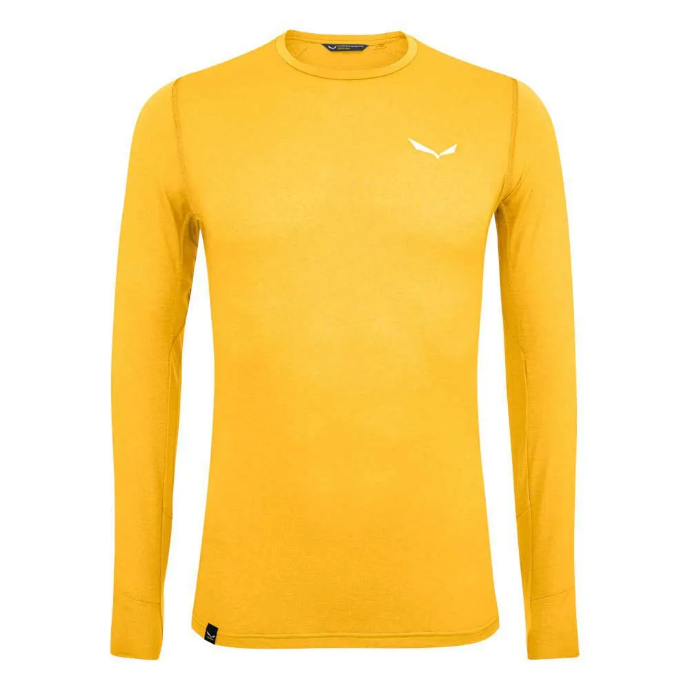 Salewa Pedroc Hybrid 2 Dryton T-shirt Med Lång ärm, Gold melange