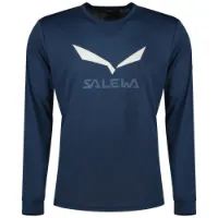Salewa Solid Logo Dry T-shirt Med Lång ärm