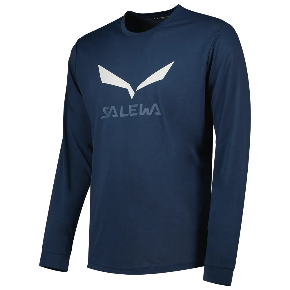 Salewa Solid Logo Dry T-shirt Med Lång ärm Salewa Solid Logo Dry T-shirt Med Lång ärm