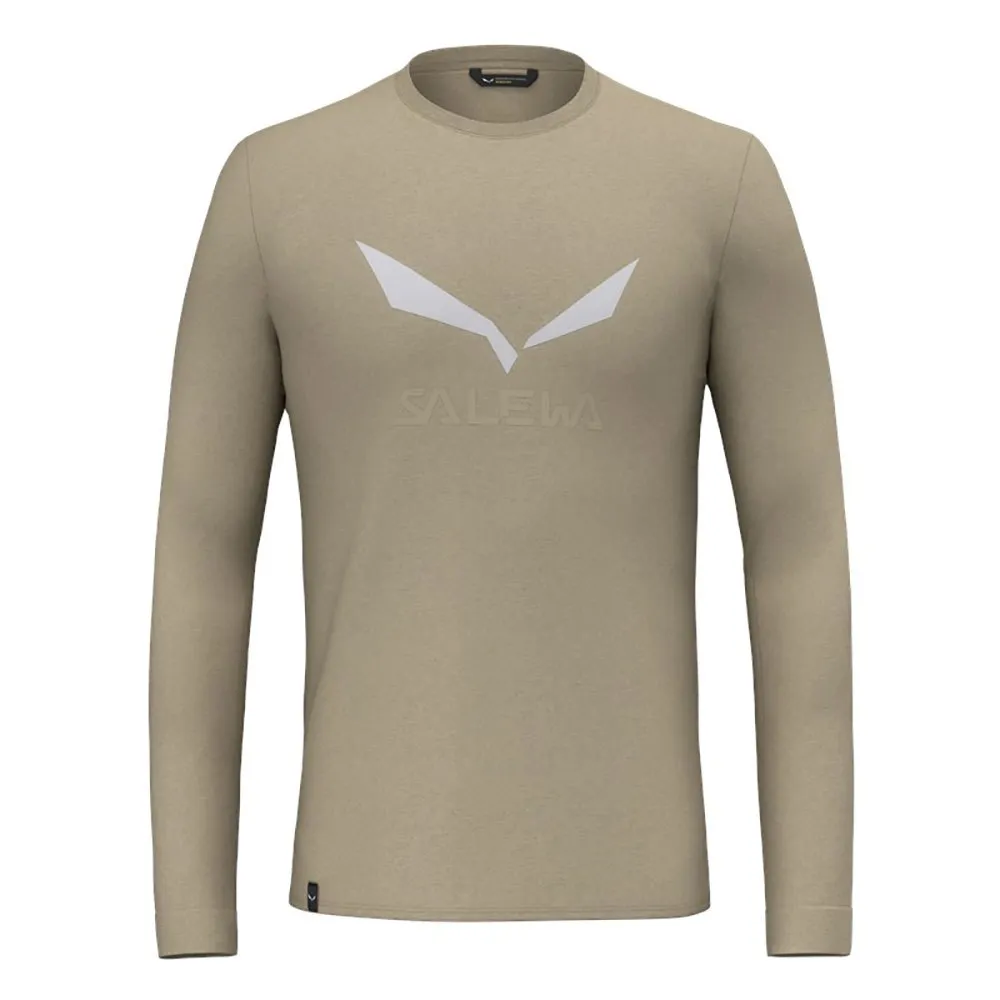 Salewa Solid Logo Dry T-shirt Med Lång ärm