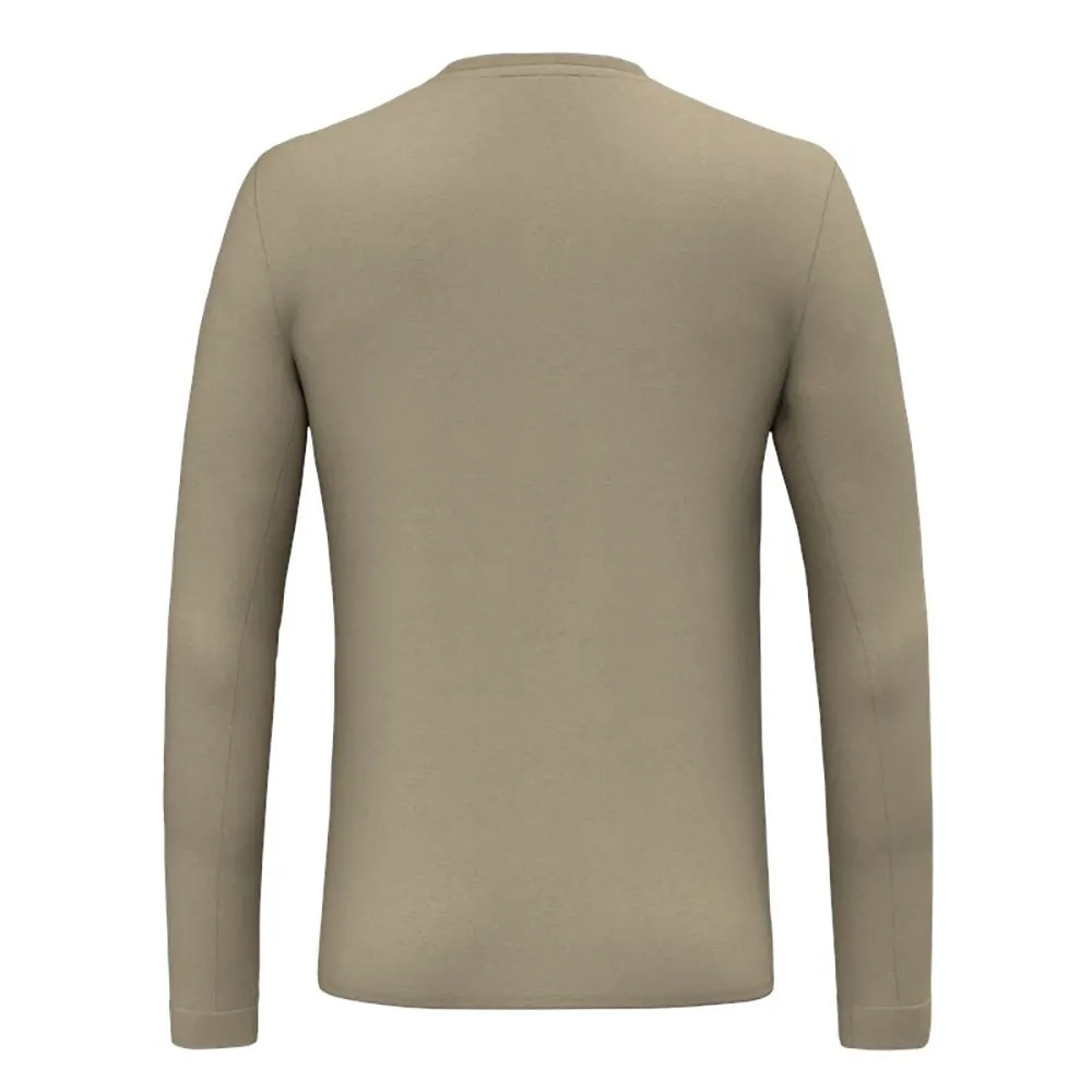Salewa Solid Logo Dry T-shirt Med Lång ärm