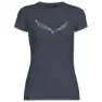 Salewa Solidlogo Dri-realease T-shirt Med Korta ärmar, Premium navy melange