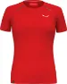 Salewa Women's Pedroc Dry Hybrid T-Shirt, Red Flame