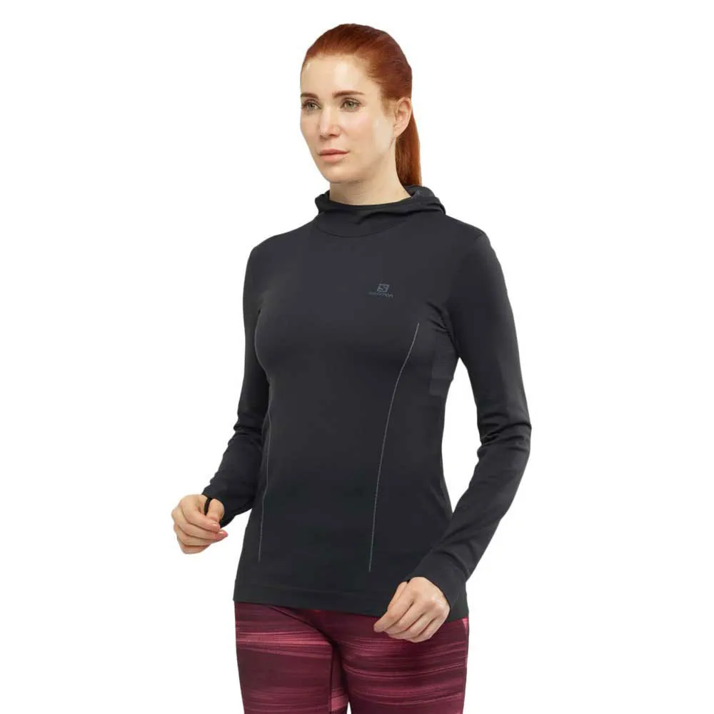 Salomon Comet Seamless Tröja Med Huva female