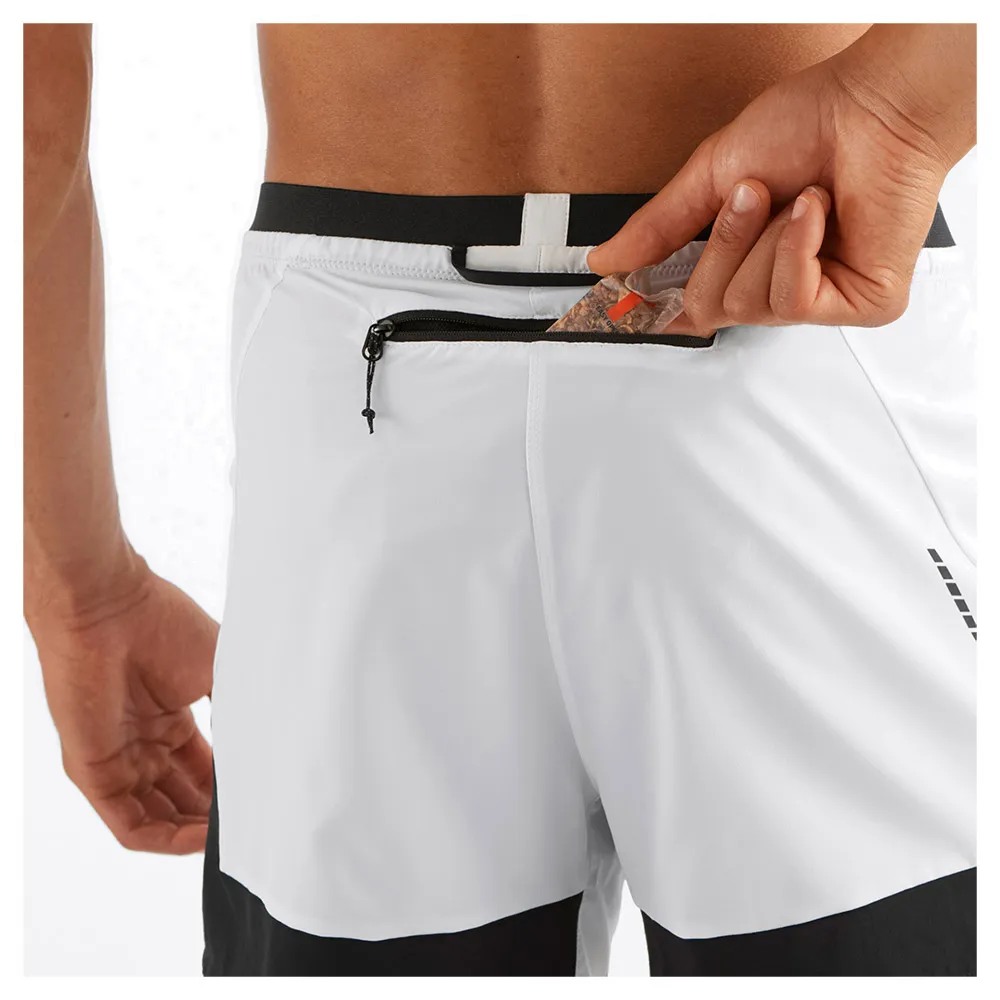Salomon Cross 2in1 Shorts male, Black / white Salomon Cross 2in1 Shorts male, Black / white