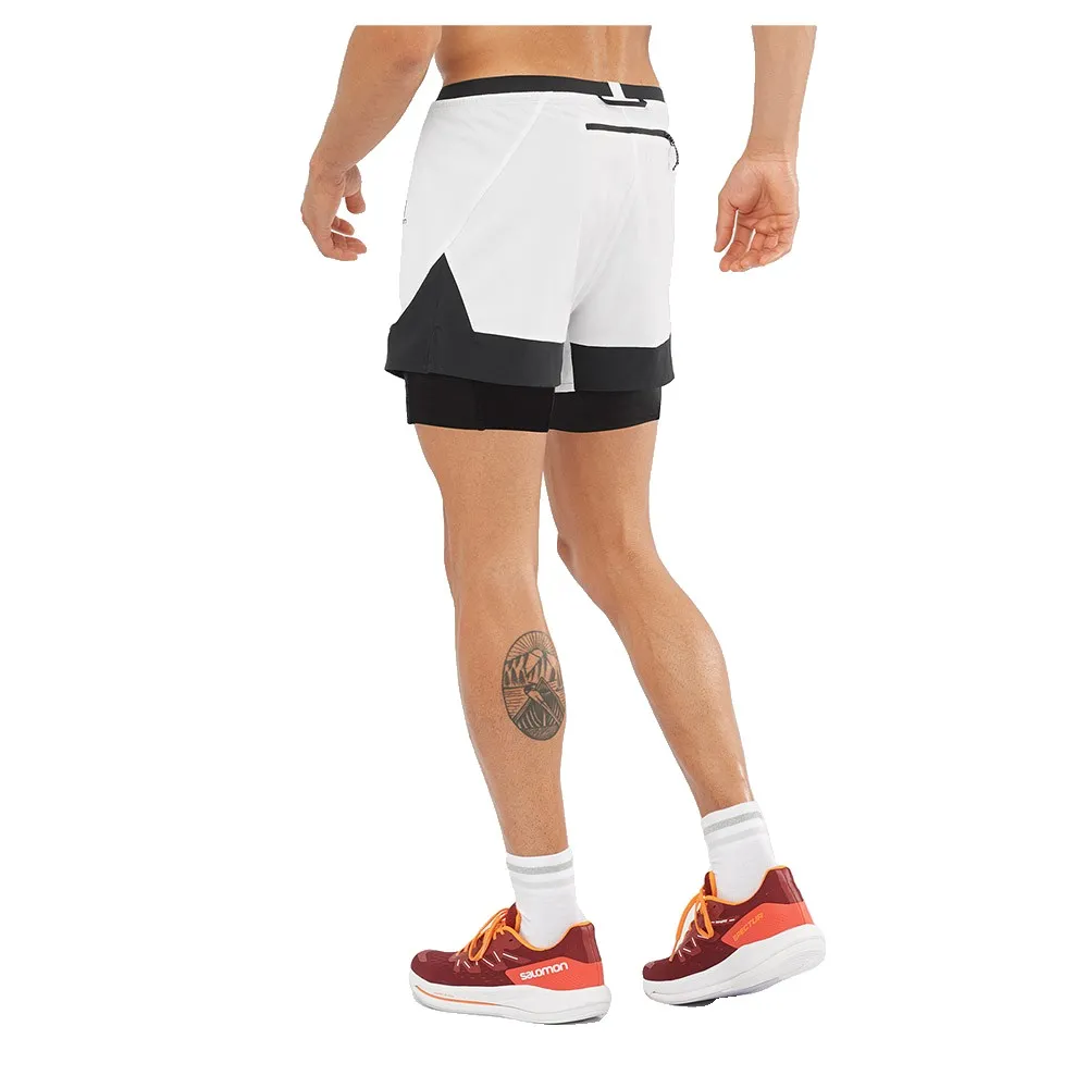 Salomon Cross 2in1 Shorts male, Black / white Salomon Cross 2in1 Shorts male, Black / white