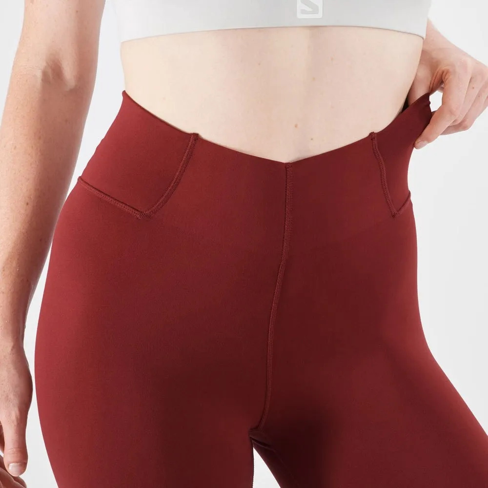 Salomon Cross Multi 23´´ Leggings female, Cabernet Salomon Cross Multi 23´´ Leggings female, Cabernet