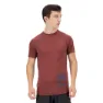 Salomon Cross Run Graphic T-shirt Med Korta ärmar male, Cabernet / dark denim / heather
