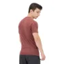 Salomon Cross Run Graphic T-shirt Med Korta ärmar male, Cabernet / dark denim / heather