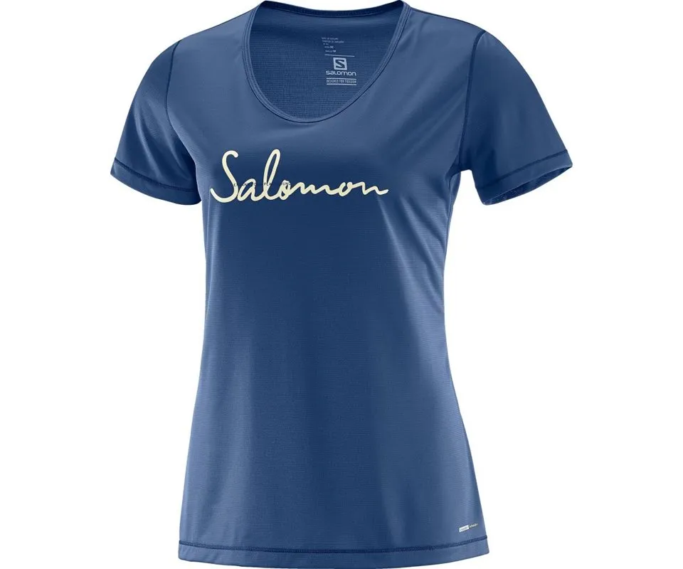 Salomon Mazy Graphic SS TeeWomen, Deep cobalt Salomon Mazy Graphic SS TeeWomen, Deep cobalt