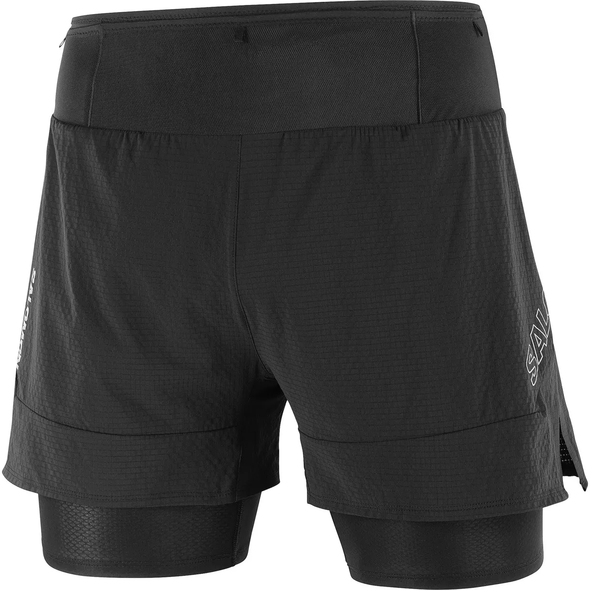Salomon Men's Sense Aero 2in1 Shorts, Deep black Salomon Men's Sense Aero 2in1 Shorts, Deep black
