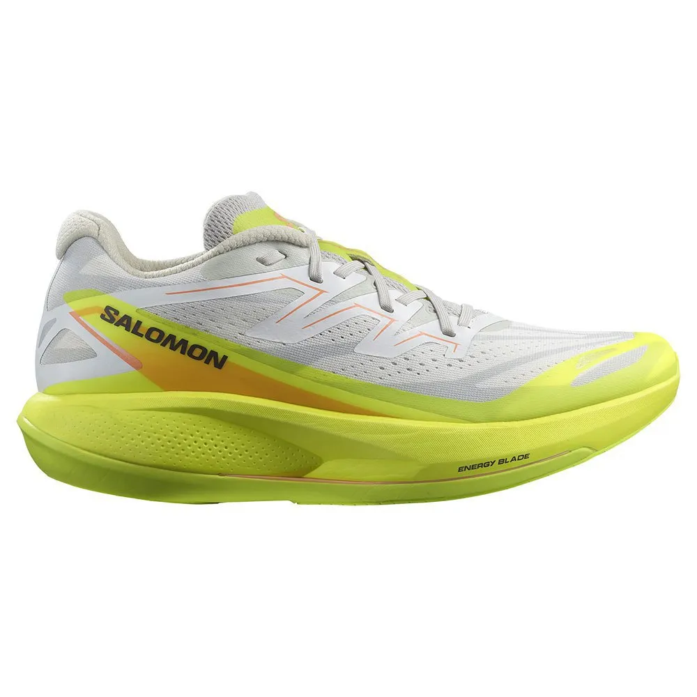 Salomon Phantasm 2 Löparskor male, White / safety yellow / metal Salomon Phantasm 2 Löparskor male, White / safety yellow / metal