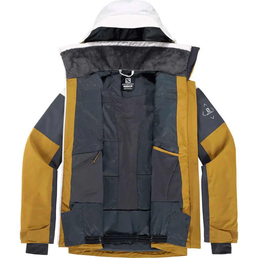 Salomon Slalom Jacka, White / ebony / cumin