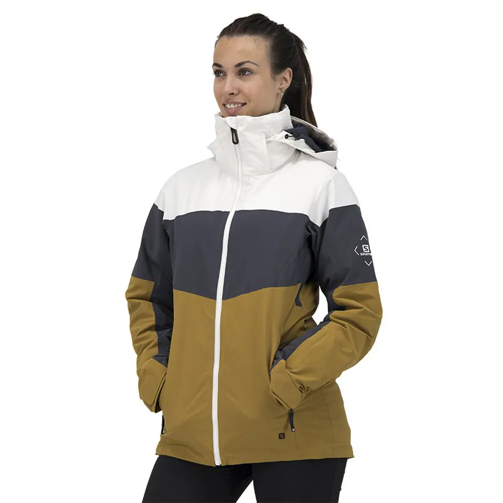 Salomon Slalom Jacka, White / ebony / cumin